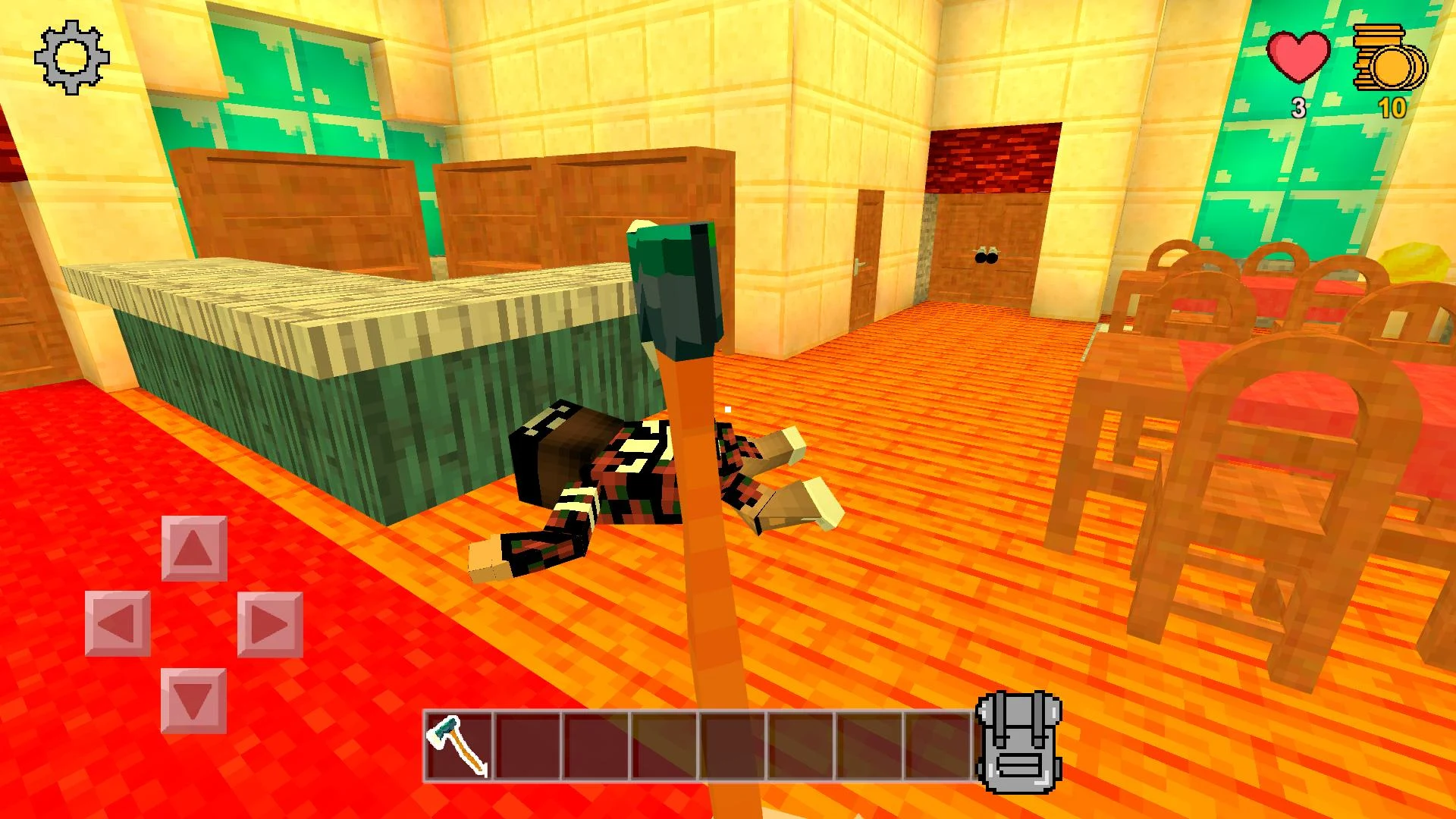Scary murder in hotel craft screenshot