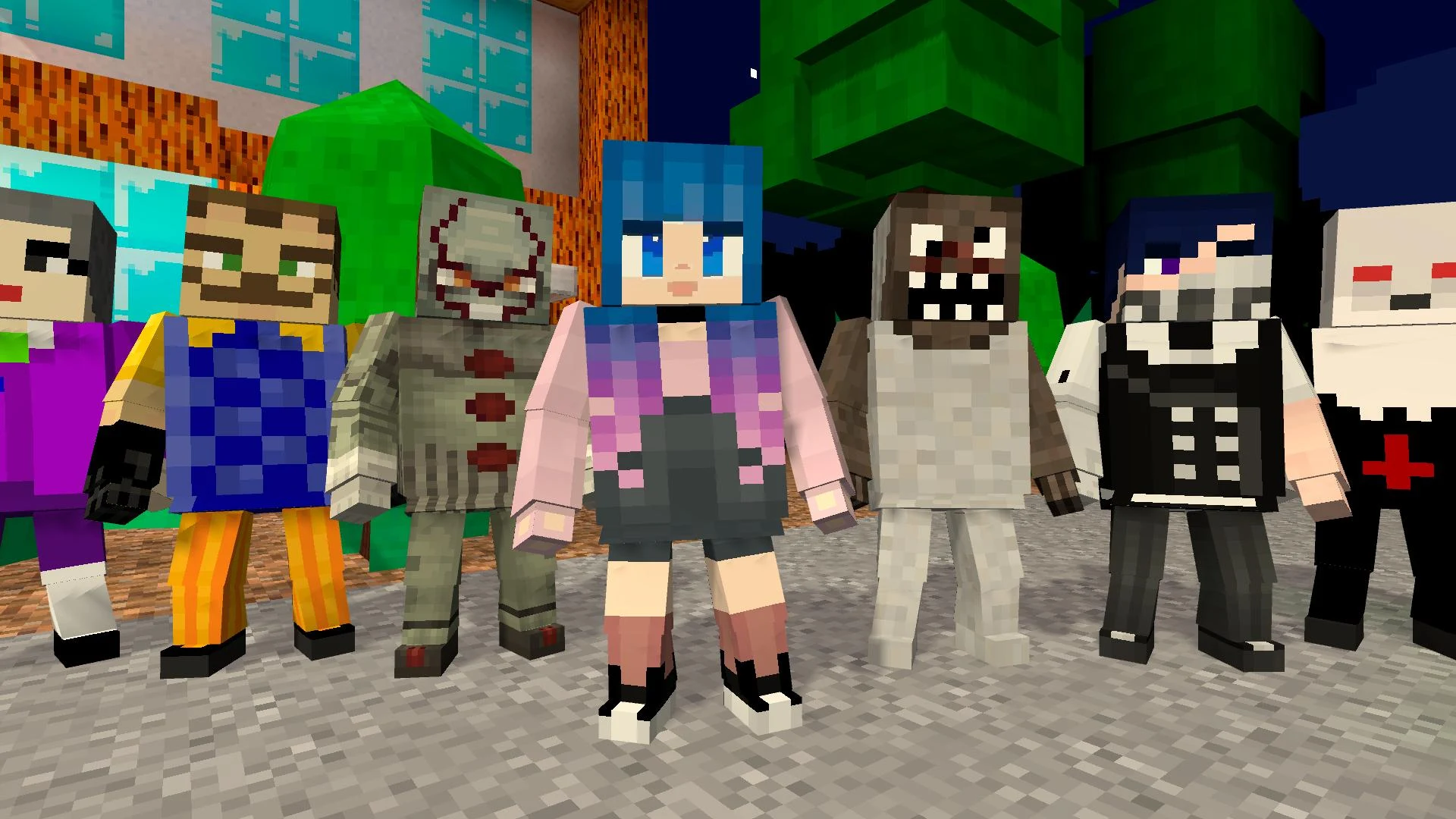 Scary murder in hotel craft screenshot